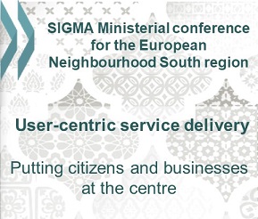 User-centric service delivery SIGMA ministerial, March 2021, webpage visual image